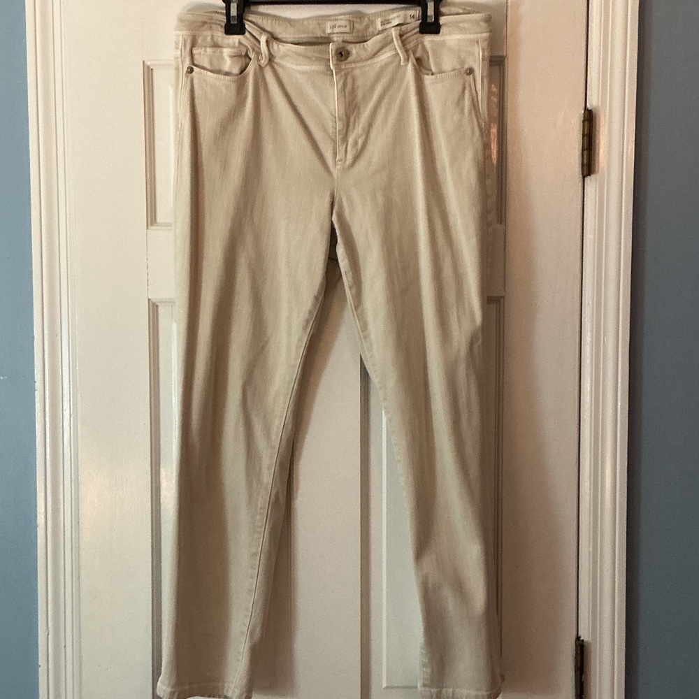 J Jill Denim Off White Slim Ankle Authentic Fit Jeans